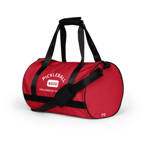 Pickleball &GOD Crimson Gym Bag